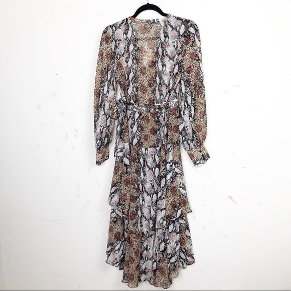 BAR 111 Blua & Tilly Multisnake print wrap dress - Picture 9 of 12